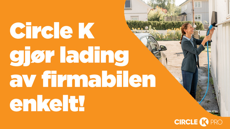 Circle K leverer ladeløsning som lar bedriften betale for lading av firmabil hos den ansatte.